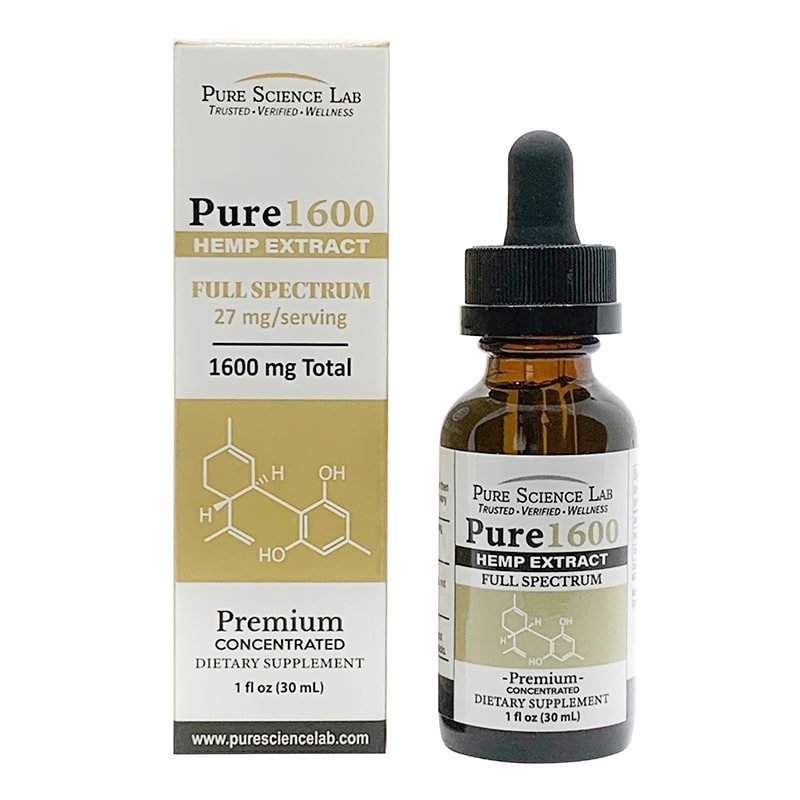 Tincture Full Spectrum Cbd Oil Unflavored Pure Science Lab Cbd 3142